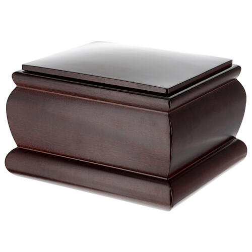 Urna funeraria Cofre caoba barnizada 2