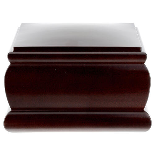 Funeral urn vault varnished mahogany casket 4