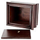 Funeral urn vault varnished mahogany casket s5