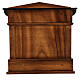 Temple cremation urn, in varnished mahogany for 2 urns s11