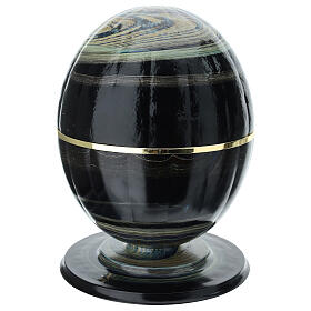 Meteorite funeral urn in Murano glass and steel sphere