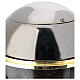 Urna cineraria Meteorito vidrio de murano y esfera de acero s5