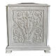 Cremation urn Renaissance, squared shape, polished marble dust s1