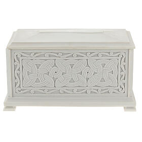 Cremation urn Renaissance, rectangular shape, polished marble dust