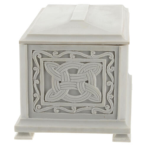 Cremation urn Renaissance, rectangular shape, polished marble dust 3