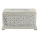 Cremation urn Renaissance, rectangular shape, polished marble dust s7