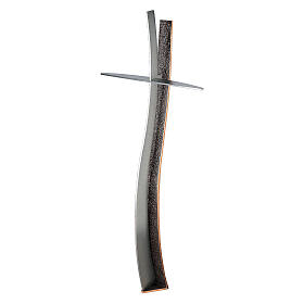 Croix en bronze pour cimetière h 90 cm pour EXTÉRIEUR