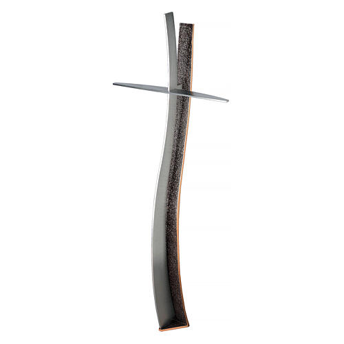 Croix en bronze pour cimetière h 90 cm pour EXTÉRIEUR 1