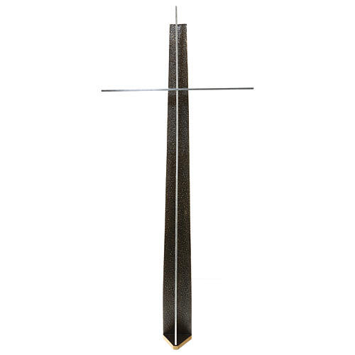 Croix en bronze pour cimetière h 90 cm pour EXTÉRIEUR 11