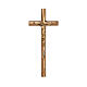 Cruz pared brillante bronce 30 cm para EXTERIOR s1