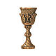 Goblet-shaped funerary plaque 9 cm for OUTSIDE USE s1