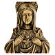 Satinised bronze plaque showing the Virgin Mary 20 cm for EXTERNAL use s2