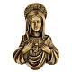 Plaque of Mary in satin bronze, 20 cm for OUTDOORS s1