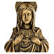 Plaque of Mary in satin bronze, 20 cm for OUTDOORS s2
