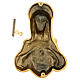Plaque of Mary in satin bronze, 20 cm for OUTDOORS s4