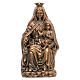 Plaque of Lady of Mount Carmel, in satinated bronze 35 cm for OUTDOORS s1