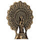 Bronze plaque showing the Our Lady of Pilar 43 cm for EXTERNAL use s2