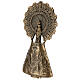 Our Lady of Pilar plaque, in bronze 43 cm for OUTDOORS s4