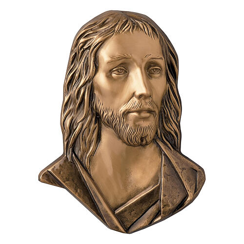 Bronze plaque showing Jesus Christ 26 cm for EXTERNAL use 1