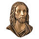 Bronze plaque showing Jesus Christ 26 cm for EXTERNAL use s1