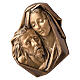 Placa detalhe Pietà de Michelangelo bronze 33 cm para EXTERIOR s1