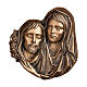 Plaque funéraire bronze Pietà de Christ 32 cm pour EXTÉRIEUR s1