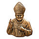 Bronze plaque showing blessing Pope Wojtyla for EXTERNAL use s1