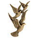 Bronze plaque showing flying doves 17 cm for EXTERNAL use s3