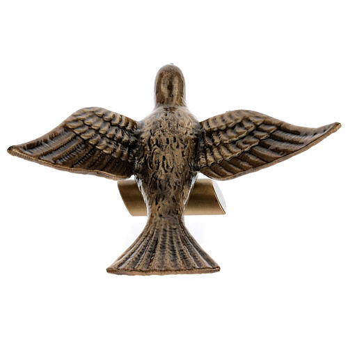 Bronze plaque showing dove 13 cm for EXTERNAL use 5