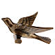Bronze headstone ornament, dove in flight 13 cm for OUTDOORS s3