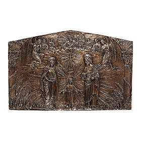 Bronze plaque showing Holy Family 80 cm for EXTERNAL use