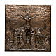 Placa bronce Crucifixión Jesús 110 cm para EXTERIOR s1