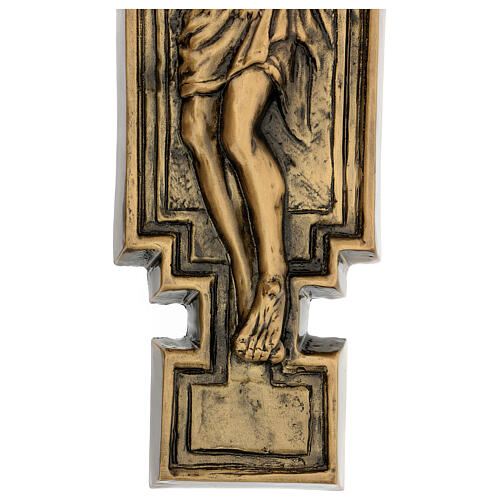 Bronze plaque showing the crucifix 57 cm for EXTERNAL use 6