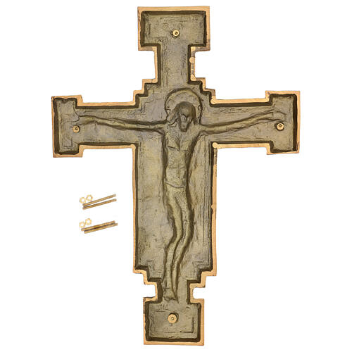 Bronze plaque showing the crucifix 57 cm for EXTERNAL use 7