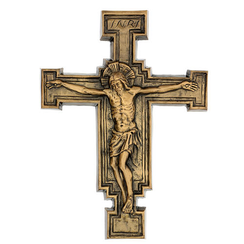 Plaque bronze crucifix 57 cm pour EXTÉRIEUR 1