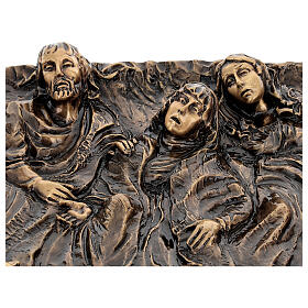 Bronze plaque showing the deposition of Christ 45 cm for EXTERNAL use