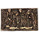 Bronze plaque showing the deposition of Christ 45 cm for EXTERNAL use s1