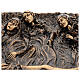Bronze plaque showing the deposition of Christ 45 cm for EXTERNAL use s5