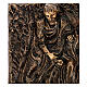 Targa bronzo deposizione corpo Cristo 45 cm per ESTERNO s6