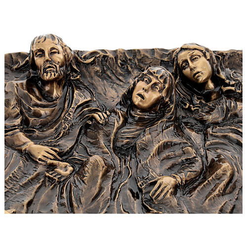 Bronze plaque of The Deposition of Christ, 45 cm for OUTDOORS 2