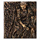 Bronze plaque of The Deposition of Christ, 45 cm for OUTDOORS s6