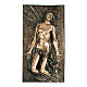 Plaque bronze Jésus ressuscite 80 cm pour EXTÉRIEUR s1