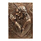 Bronze plaque Jesus carrying the cross, 55 cm for OUTDOORS s1