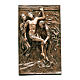 Placa deposição Jesus bronze 100 cm para EXTERIOR s1