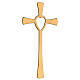 Croce con cuore in bronzo 30 cm per ESTERNO s2