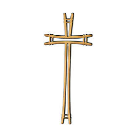 Cruz bronce motivo simple 10 cm para EXTERIOR