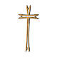 Simple design bronze cross for headstone 4 inc OUTDOOR USE s1
