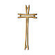 Croce bronzo lucido semplice 20 cm per ESTERNO s1