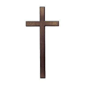 Bronze cross with aged effect for headstone 4 inc OUTDOOR USE