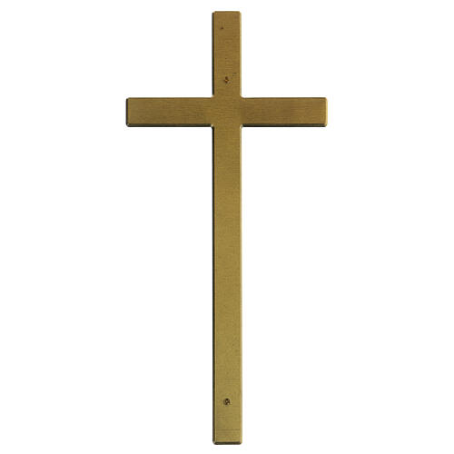 Wall crucifix in antique bronze 15 cm for OUTDOOR USE 1